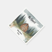 Fun Wild Mutter zu Wood Woodland Kinderdusche Serviette (Ecke)