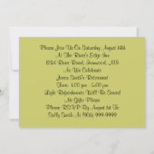 Fun Wild West Yippie Yi Yeah Party Einladung (Rückseite)