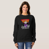 Fun Wildlife Nightlife Crested Butte Co Moose Sweatshirt (Vorne ganz)