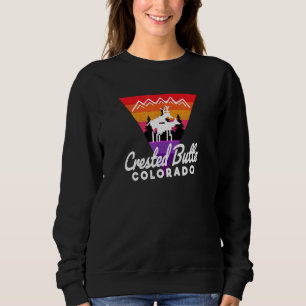 Fun Wildlife Nightlife Crested Butte Co Moose Sweatshirt