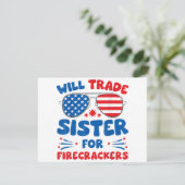 Fun Will Trade Sister für Firecrackers Funny USA 4 (Stehend Vorderseite)