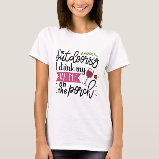 Fun Wine T - Shirt (Vorderseite)