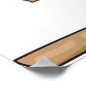 Fun Winter Rodelbahn Niedliches Schneeabenteuer Poster (Ecke)