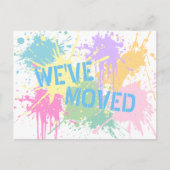Fun wir haben Pastellpaint Splash Postcard verscho Postkarte (Vorderseite)