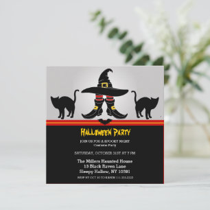 Fun Witchy Halloween-Party Einladung