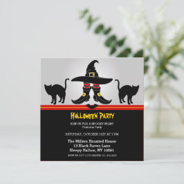 Fun Witchy Halloween-Party Einladung