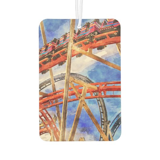 fun with roller coaster tote bag autolufterfrischer (Rückseite)