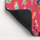 Fun Wizard of Oz on red children's design Mousepad (Ecke)