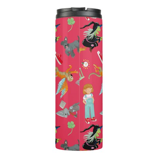 Fun Wizard of Oz on red children's design Thermosbecher (Rückseite)