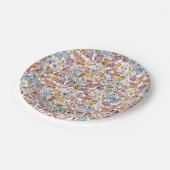 fun woman feminist pappteller (Schrägansicht)