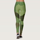 Fun Woodland Camouflage mit größeren Splotches Leggings (Rückseite)