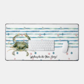 Fun "Working for the Beach House", Wasserfarbkrebs Schreibtischunterlage (Tastatur & Maus)