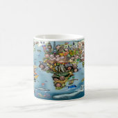 Fun World Map Kaffeetasse (Mittel)
