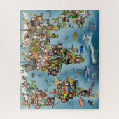 Fun World Map Puzzle (Vertikal)