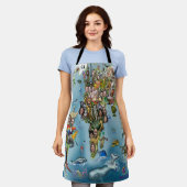 Fun World Map Schürze (Getragen)