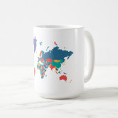 Fun World Map Tasse (VorderseiteRechts)