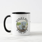 Fun World's Best Dog Vater Personalisiert Name Fot Tasse (Links)
