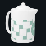 Fun Woven Squares Minze Green<br><div class="desc">Spaß und Stilvolle und trendige moderne gewebte Quadrate Muster. Hier in Mint Green für diesen absolut eleganten Look - mit herausnehmbarer Monogramm-Vorlage</div>