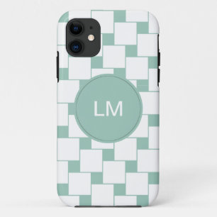 Fun Woven Squares Minze Green Case-Mate iPhone Hülle