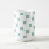 Fun Woven Squares Minze Green Kaffeetasse (Mittel)
