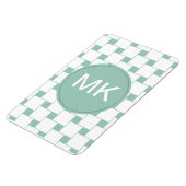 Fun Woven Squares Minze Green Magnet (Linke Seite)