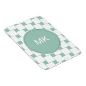 Fun Woven Squares Minze Green Magnet (Rechte Seite)