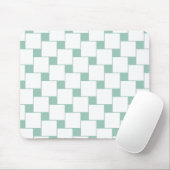 Fun Woven Squares Minze Green Mousepad (Mit Mouse)