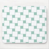 Fun Woven Squares Minze Green Mousepad (Vorne)