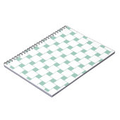 Fun Woven Squares Minze Green Notizblock (Linke Seite)