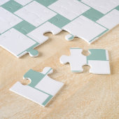 Fun Woven Squares Minze Green Puzzle (Seite)