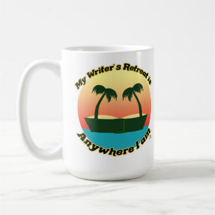 Fun Writers Retreat Funny Author Tourist Design Kaffeetasse