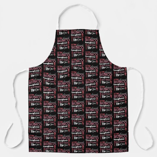 Fun Würfel Rosa Bunco Schürze (Vorderseite)