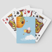 Fun Yellow Bee Spielkarten (Rückseite)