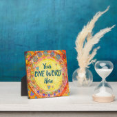 Fun Yellow Boho Custom Inspirivity Fotoplatte (InSitu)