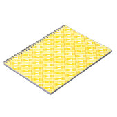 Fun Yellow Crayon Pattern Notizblock (Linke Seite)