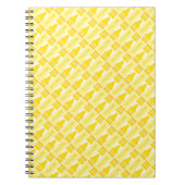 Fun Yellow Crayon Pattern Notizblock (Vorderseite)