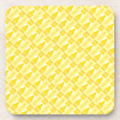 Fun Yellow Crayon Pattern Untersetzer (Vorderseite)