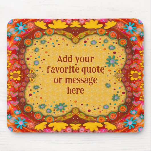 Fun Yellow Daisies Custom Inspirivity Mousepad (Vorne)