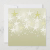 Fun Yellow Stars Personalisierte Geburtstagseinlad Einladung (Rückseite)