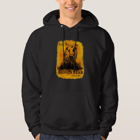 Fun Yellowstone Don't Poke Kämpfe ich bin der groß Hoodie (Vorderseite)