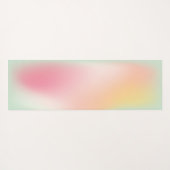 Fun Yoga jetzt Pizza später Pastel Gradient Ombre Yogamatte (Rückseite (Horizontal))