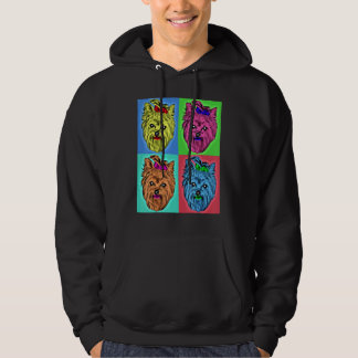 Fun Yorkshire Terrier Retro Niedlich Yorkie Pop Ar Hoodie