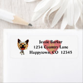 Fun Yorkshire Terrier Rücksendeadresse (Insitu)