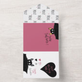 Fun You’re Fangtastic! Bat Love Pun Proposal Card All In One Einladung (Innen Boden)