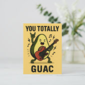 Fun You Totally Guac Feiertagspostkarte (Stehend Vorderseite)