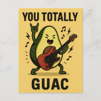Fun You Totally Guac Feiertagspostkarte