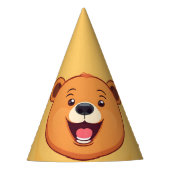 Fun Zebra Face Safari Zoo Wilder Dschungel Geburts Partyhütchen (Vorderseite)