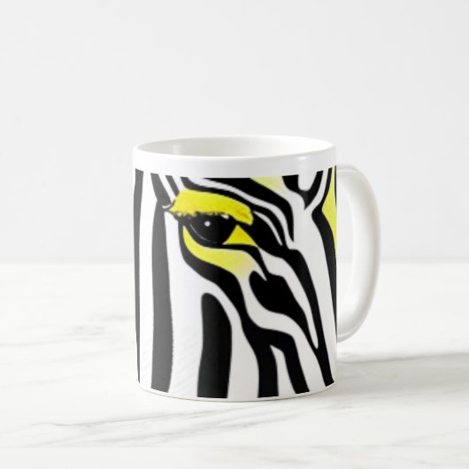 Fun Zebra Print Kaffeetasse (VorderseiteRechts)