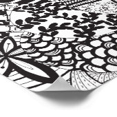 Fun Zendoodle Circle Patterns Poster (Ecke)