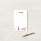 Fun Zeug zu tun heute /bearbeitbarer Text Post-it Klebezettel (Auf Schreibtisch)